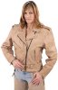 Женская светло-коричневая куртка - "косуха" из кожи буффало - l58lzn_0168.jpg
