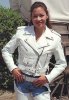 Женская белая байкерская куртка - косуха  "Невеста байкера" - l6027lw.jpg