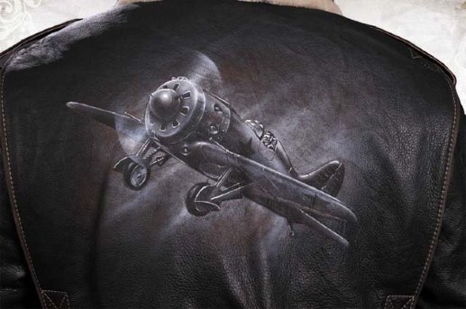 Кожаная куртка Top Gun "Русский ас 1" 
