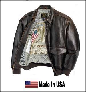 Кожаная лётная куртка ВВС США Antique Leather A-2