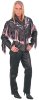Женская куртка из мягкой кожи бизона с чёрно-розовой кожаной бахромой и инкрустированная розовой кожей - l284ftp_s_0217.jpg