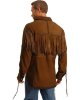 Мужская замшевая рубашка в индейском стиле Kobler Cheval - 